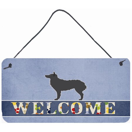 Carolines Treasures Croatian Sheepdog Welcome Wall or Door Hanging Prints BB5525DS812